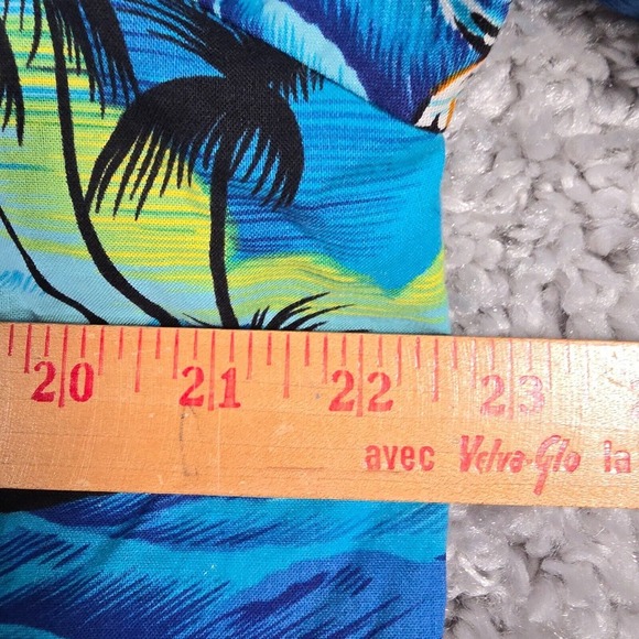 Vintage Royal Creations Shirt Mens Large Hawaiian Aloha Sunset‎ Palm Tree Surf - Picture 8 of 10